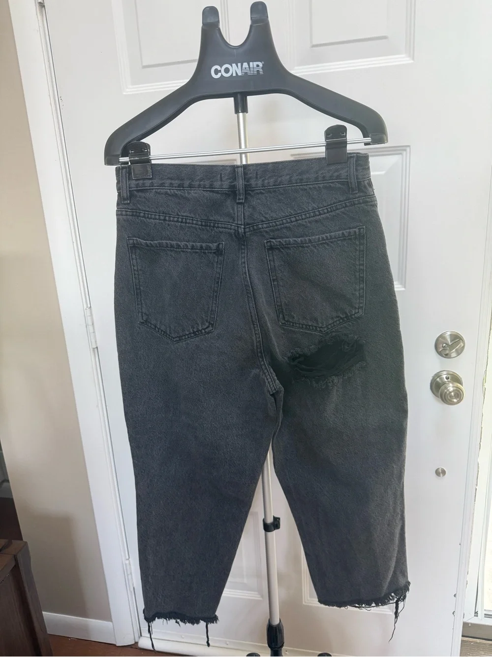 Lane Bryant Black Washed Wide Leg Jeans - Picture 4 of 6